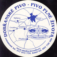 Beer coaster modra-hvezda-2-zadek