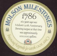 Beer coaster molson-180