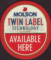 Beer coaster molson-70-zadek-small