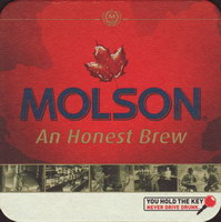 Beer coaster molson-72