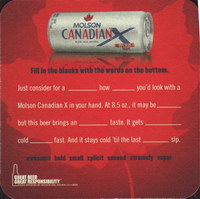 Beer coaster molson-73-zadek