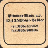 Beer coaster most-20-zadek-small