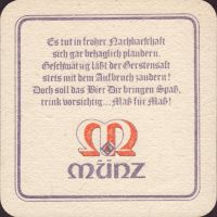 Beer coaster munz-brauerei-bundschuh-3-zadek