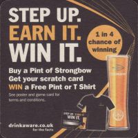 Beer coaster n-strongbow-4-zadek