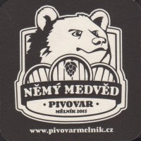 Beer coaster nemy-medved-2-zadek