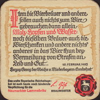 Beer coaster neumarkter-lammsbrau-15-zadek