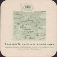 Pivní tácek neunspringe-worbis-8-zadek-small