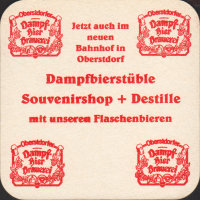 Pivní tácek oberstdorfer-dampfbierbrauerei-3-zadek