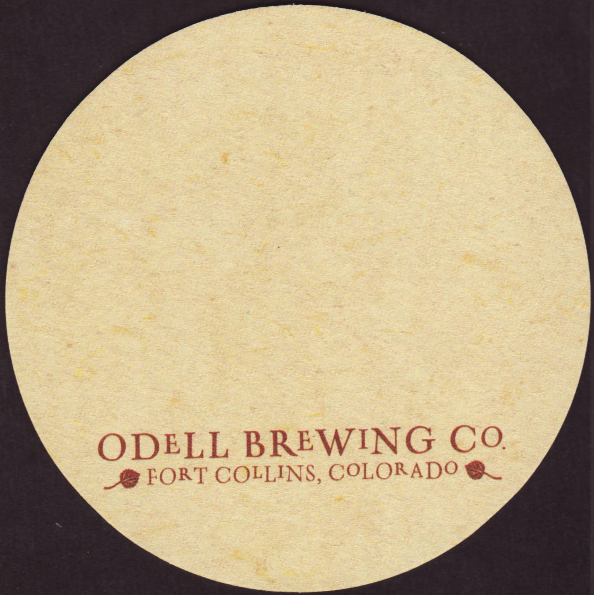 Odell Brewing Company Colorado Beer Coaster 