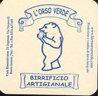 Beer coaster orso-verde-1