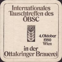 Beer coaster ottakringer-88-zadek