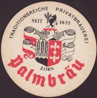 Beer coaster palmbrau-33-zadek