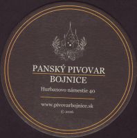 Beer coaster pansky-pivovar-bojnice-1-zadek