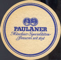 Beer coaster paulaner-10-zadek