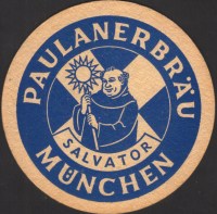 Beer coaster paulaner-100-oboje-small