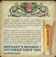 Beer coaster paulaner-103-zadek