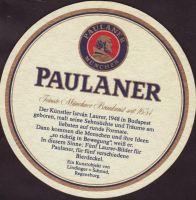 Beer coaster paulaner-125-zadek