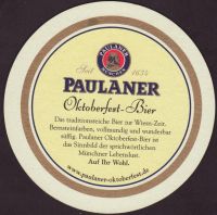 Beer coaster paulaner-127-zadek