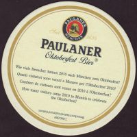 Beer coaster paulaner-135-zadek