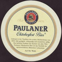 Beer coaster paulaner-138-zadek