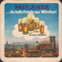 Beer coaster paulaner-14-zadek