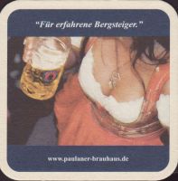 Beer coaster paulaner-144-zadek-small