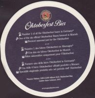 Beer coaster paulaner-150-zadek