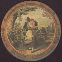 Beer coaster paulaner-154-zadek