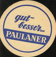 Beer coaster paulaner-16-zadek