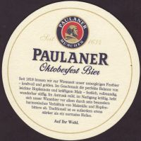 Beer coaster paulaner-163-zadek