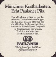 Beer coaster paulaner-168-zadek