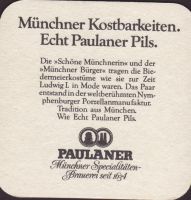 Beer coaster paulaner-169-zadek-small