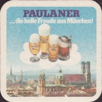 Beer coaster paulaner-171-zadek