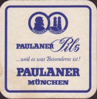 Beer coaster paulaner-177-zadek