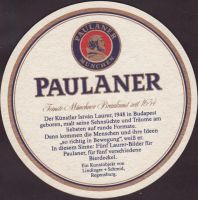 Beer coaster paulaner-185-zadek-small