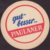 Beer coaster paulaner-188-zadek