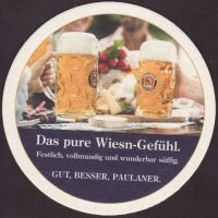 Beer coaster paulaner-196-zadek