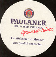 Beer coaster paulaner-20-zadek