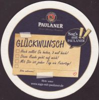 Beer coaster paulaner-214-zadek