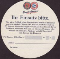 Beer coaster paulaner-215-zadek