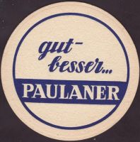 Beer coaster paulaner-219-zadek