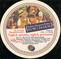 Beer coaster paulaner-22-zadek