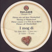 Beer coaster paulaner-224-zadek