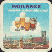 Beer coaster paulaner-23-zadek