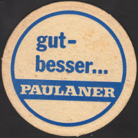 Beer coaster paulaner-232-zadek