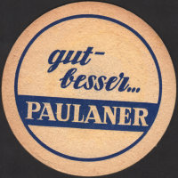 Beer coaster paulaner-233-zadek