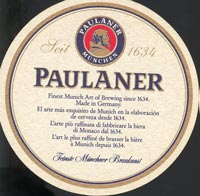 Beer coaster paulaner-3-zadek