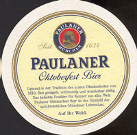 Beer coaster paulaner-30-zadek