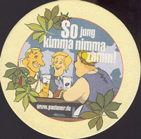 Beer coaster paulaner-36-zadek