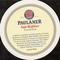 Beer coaster paulaner-51-zadek